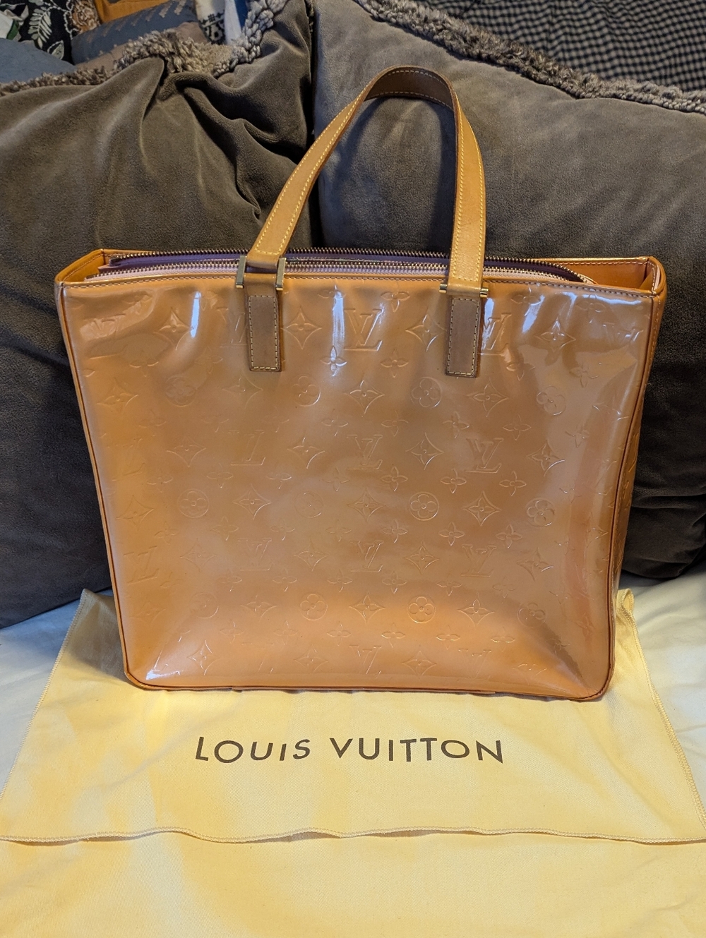 Louis Vuitton Monogram Vernis Columbus Tote Bag